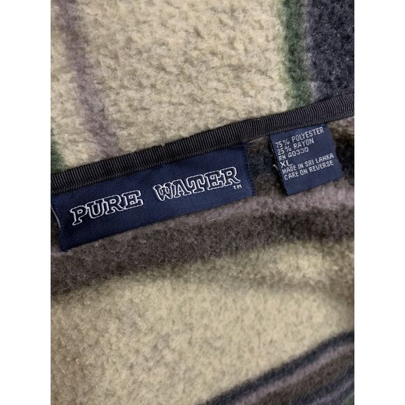 Vintage Size XL Fleece Sweatshirt 1/4 Zip Pullover Pure Water Mens Top - Picture 3 of 4